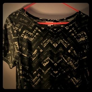 Black and gray lularoe Carly